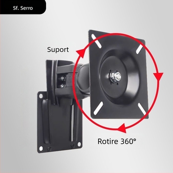 Stand pentru monitor QM10 — din metal, rotativ, cu rotație orizontală și verticală