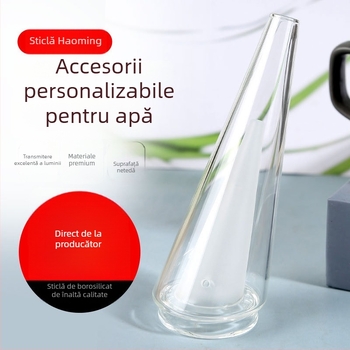 Hao Ming Țeavă de Hookah din sticlă – design modern minimalist, imprimare logo și personalizare