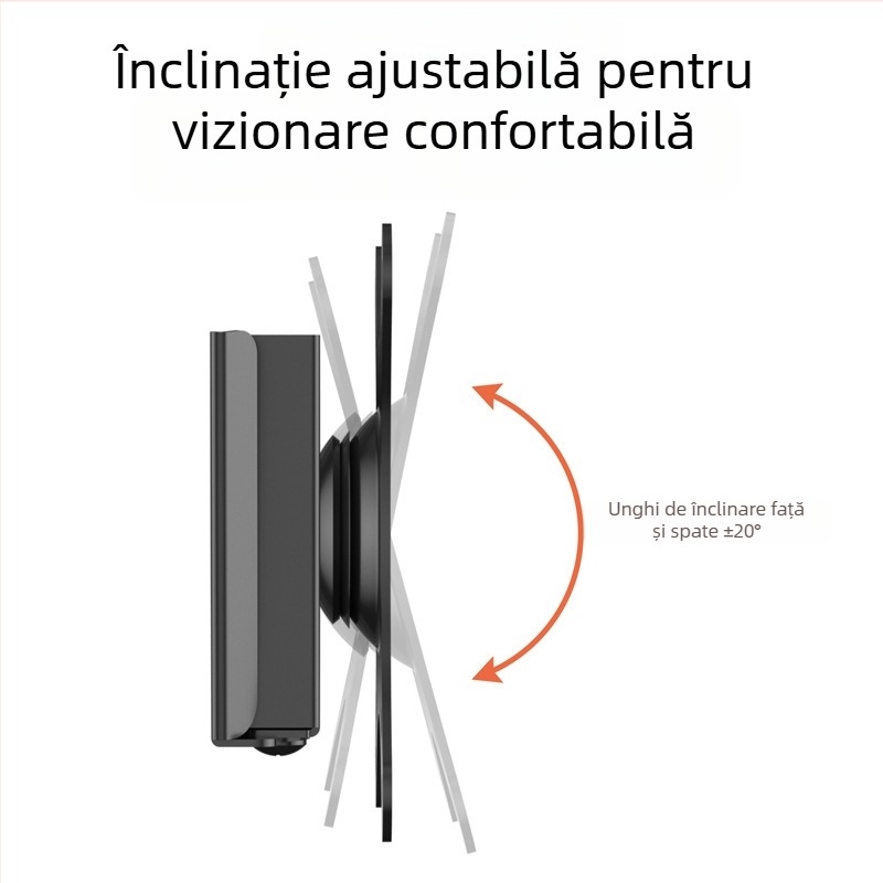 Suport monitor pentru montaj pe perete — compact și durabil, rotativ și reglabil; Material: oțel laminat la rece; Model: D13F; Greutate: 2000 g