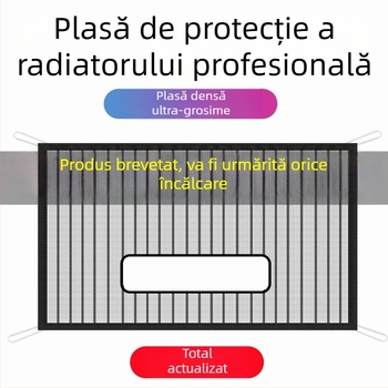 McLaren plasă de protecție a radiatorului auto – rezistență la pietriș și fibre, fără tăierea plăcuței de înmatriculare, plasă anti-insecte pentru viteze mari