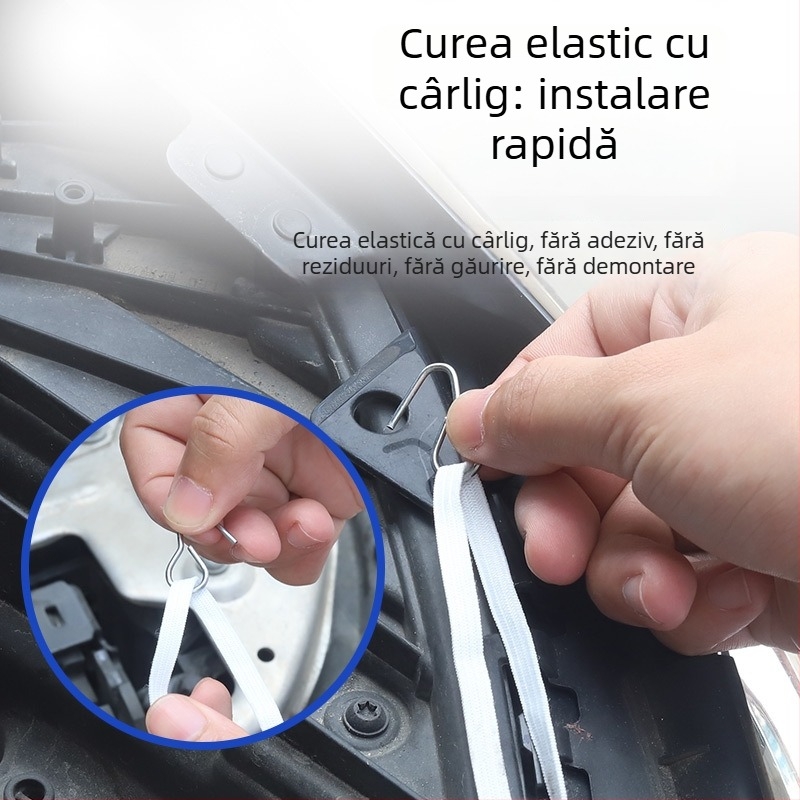 McLaren plasă de protecție a radiatorului auto – rezistență la pietriș și fibre, fără tăierea plăcuței de înmatriculare, plasă anti-insecte pentru viteze mari
