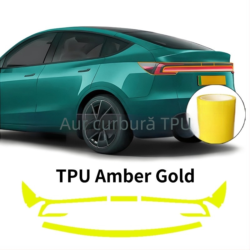 Film pentru farurile spate Tesla Model Y 2025, TPU, transparent, brand Jwudmvp