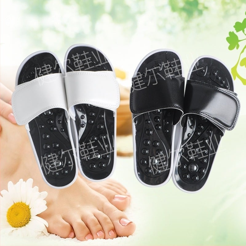 Slapi de masaj cu mingi metalice, rulante, pentru masaj la puncte de acupunctură, utilizare în casă, închidere cu două catarame, alimentare USB, funcție de temporizare, control de tip computer – Jianer