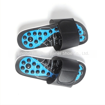 Pantofi de masaj cu acupunctură, masaj cu mărgele magnetice pentru talpă — Alimentare USB, Funcție de temporizare, Control tip computer, Brand Jianer, 2018