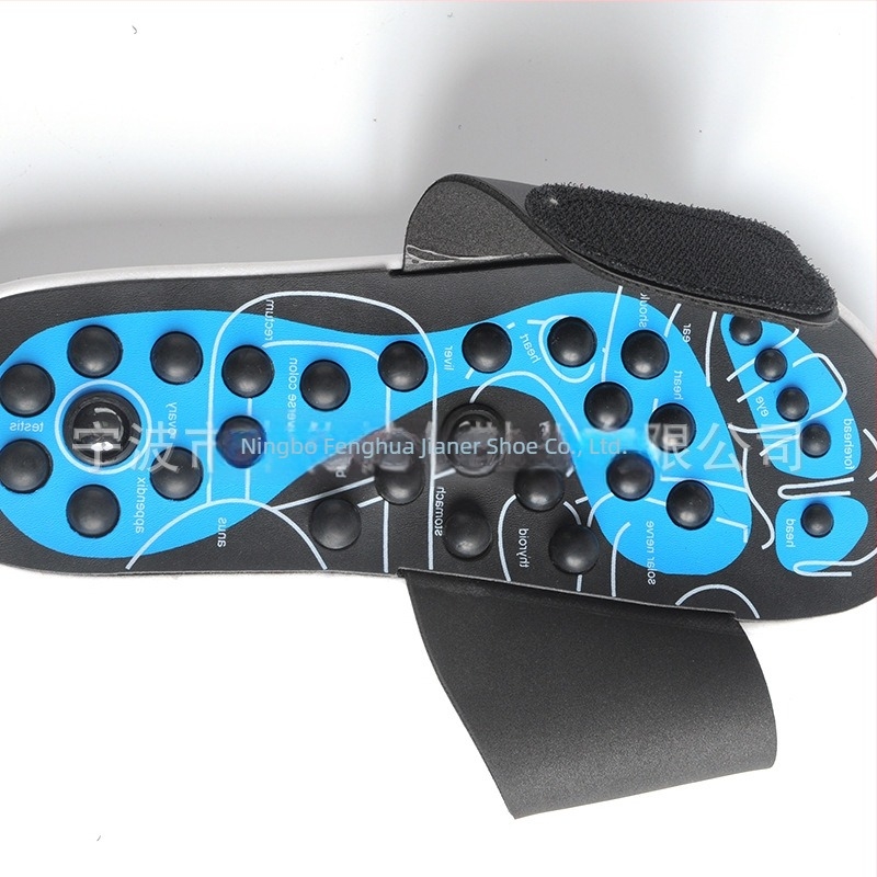 Pantofi de masaj cu acupunctură, masaj cu mărgele magnetice pentru talpă — Alimentare USB, Funcție de temporizare, Control tip computer, Brand Jianer, 2018