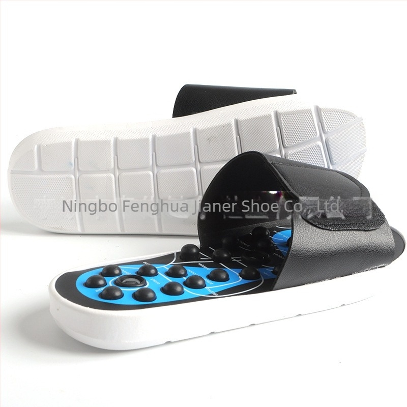 Pantofi de masaj cu acupunctură, masaj cu mărgele magnetice pentru talpă — Alimentare USB, Funcție de temporizare, Control tip computer, Brand Jianer, 2018