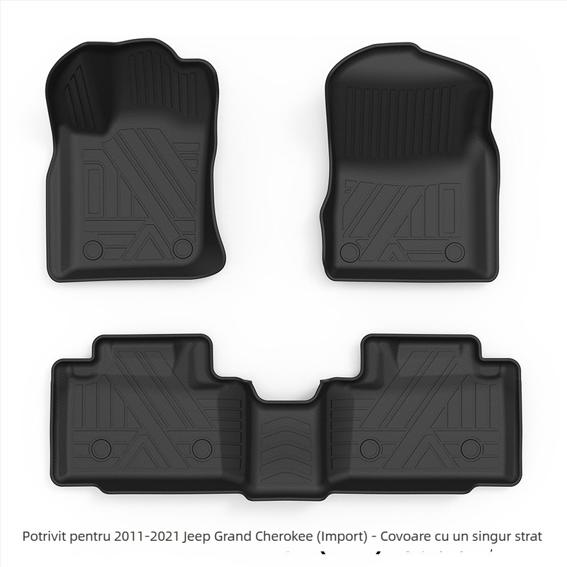 Covorașe de podea din TPE, cu acoperire completă, pentru Jeep Grand Cherokee, modele 2011–2025