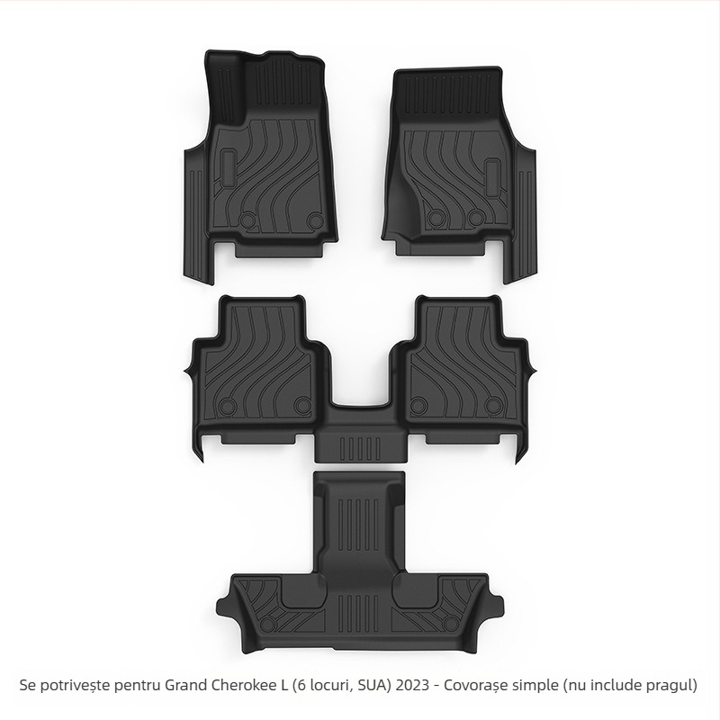 Covorașe de podea din TPE, cu acoperire completă, pentru Jeep Grand Cherokee, modele 2011–2025