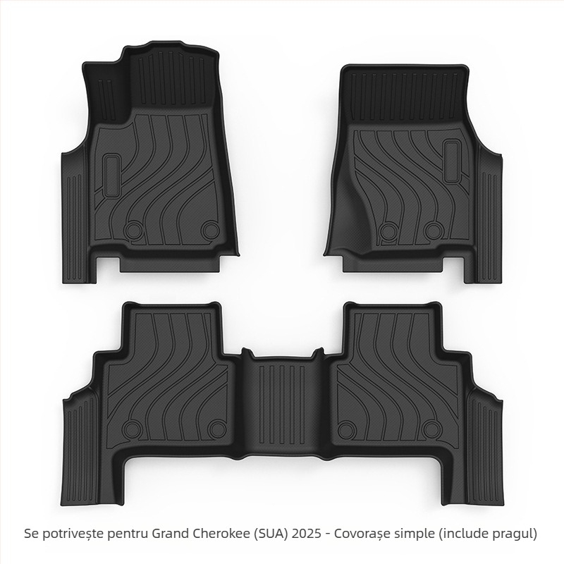 Covorașe de podea din TPE, cu acoperire completă, pentru Jeep Grand Cherokee, modele 2011–2025