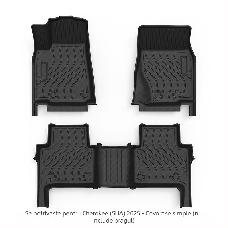 Covorașe de podea din TPE, cu acoperire completă, pentru Jeep Grand Cherokee, modele 2011–2025