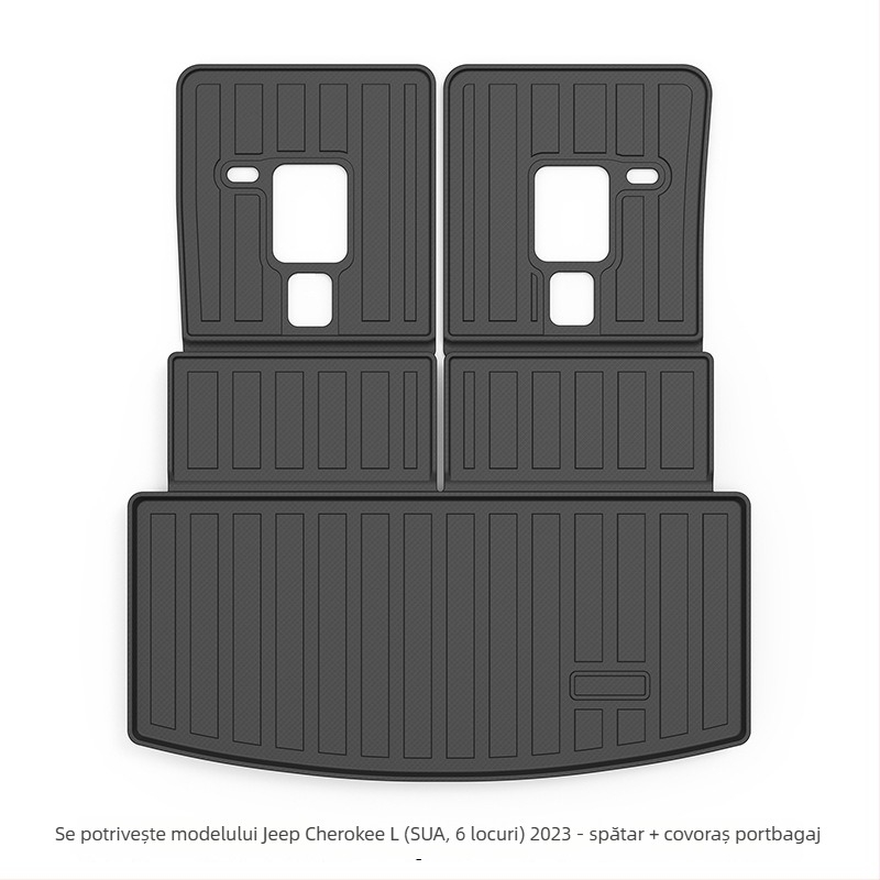 Covorașe de podea din TPE, cu acoperire completă, pentru Jeep Grand Cherokee, modele 2011–2025