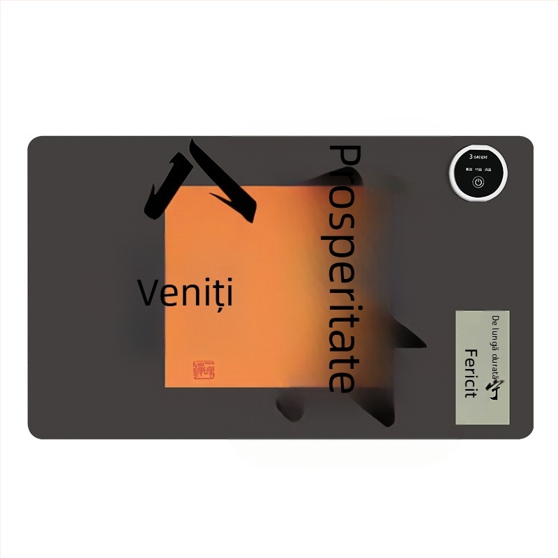 Încălzitor pentru picioare – sub masă, alimentat la priză, 220V, 70W, 3 niveluri de temperatură, piele PU