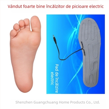 Papuci cu încălzire USB – unisex, partea superioară din catifea moale, talpă din material textil și spumă