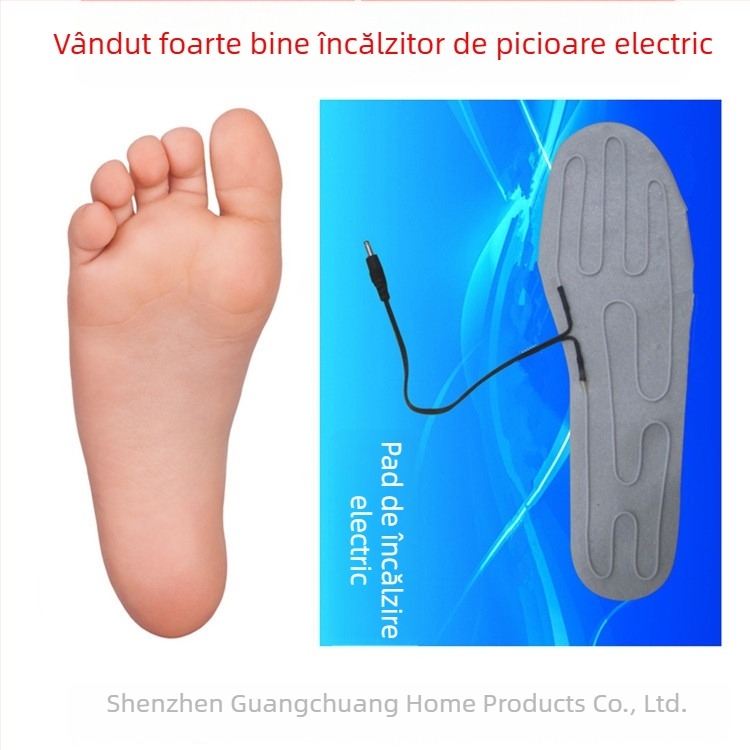 Papuci cu încălzire USB – unisex, partea superioară din catifea moale, talpă din material textil și spumă