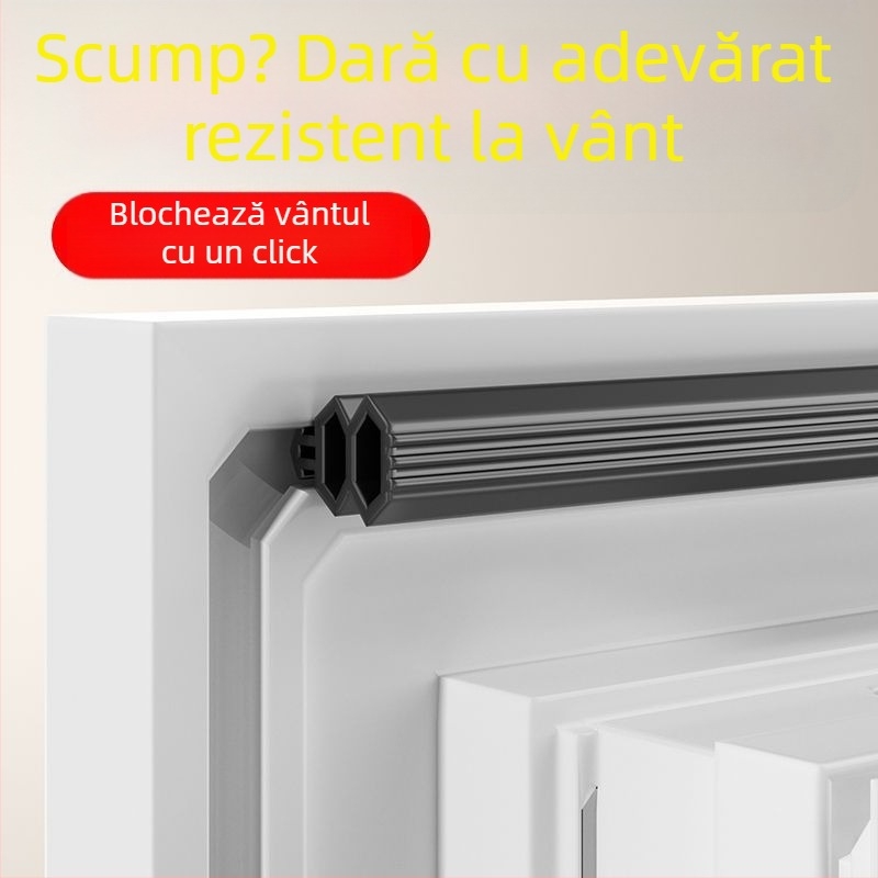 Bandă etanșare pentru ferestre din PVC și ferestre din aluminiu cu întrerupător termic; etanșare împotriva vântului și a curenților de aer iarna