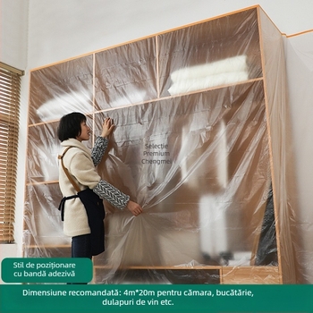 Folie protectoare anti-praf pentru mobilier, film subțire de unică folosință, cod produs sqt-0606, Material: Altul, Brand: Fără marcă