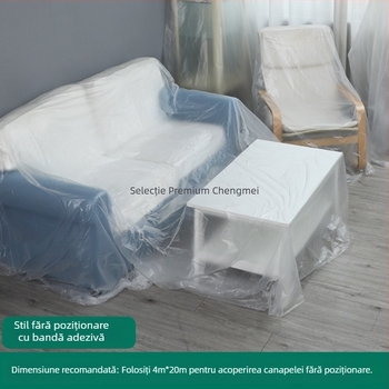Folie protectoare anti-praf pentru mobilier, film subțire de unică folosință, cod produs sqt-0606, Material: Altul, Brand: Fără marcă