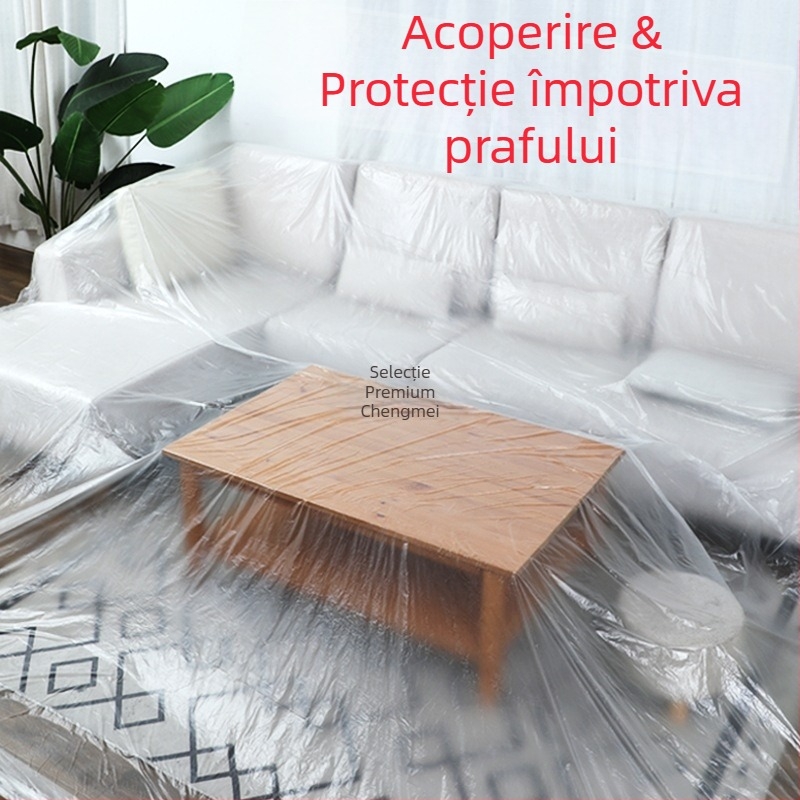 Folie protectoare anti-praf pentru mobilier, film subțire de unică folosință, cod produs sqt-0606, Material: Altul, Brand: Fără marcă