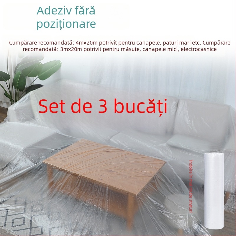 Folie protectoare anti-praf pentru mobilier, film subțire de unică folosință, cod produs sqt-0606, Material: Altul, Brand: Fără marcă
