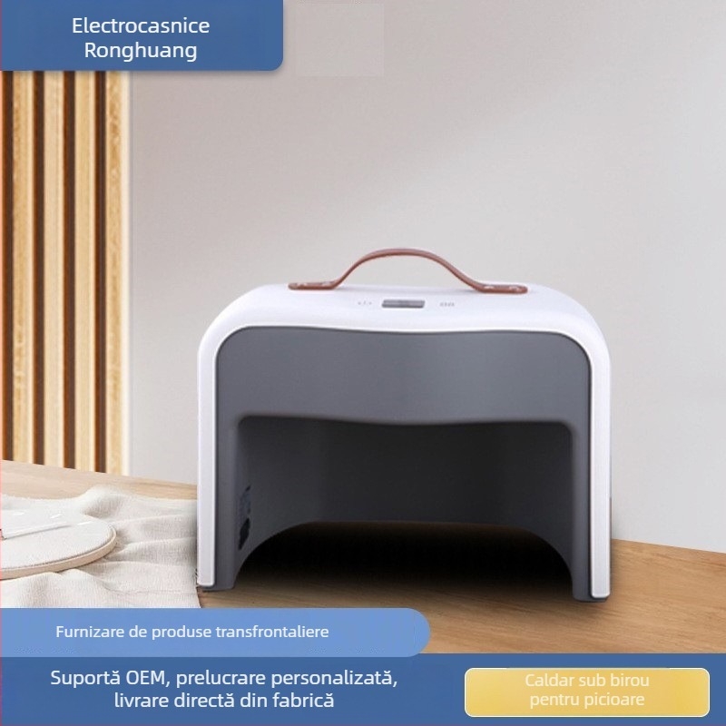 Încălzitor pentru picioare sub birou cu control inteligent al temperaturii, 165W, 220V, alimentare prin priză, întrerupător tactil