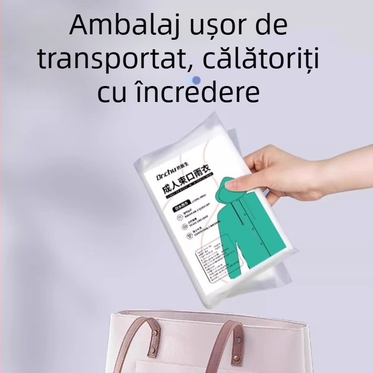 Poncho de ploaie de unică folosință pentru adulți, țesătură groasă, ușor de purtat pentru concerte și festivaluri