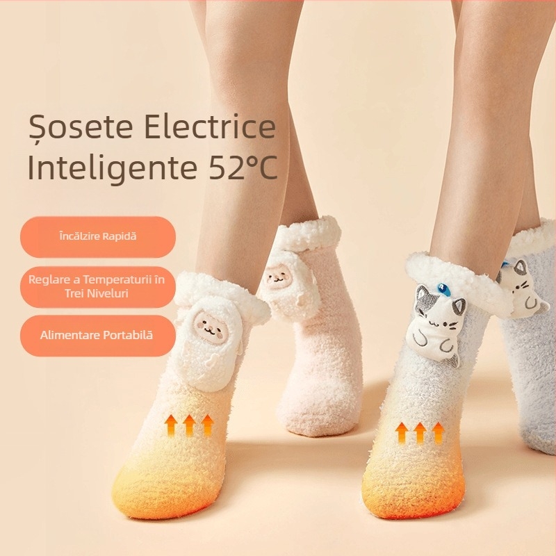 Șosete încălzite USB pentru picioare, Model SW005, 3.7V, 1.85W, 139g