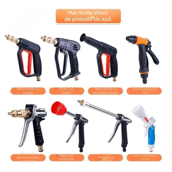 Mașină de spălat auto cu presiune înaltă, portabilă, cu pompă dublă (60W, cupru pur, alimentare din brichetă auto, furtun <10 m, puterea de intrare a pompe ≤10 kW)