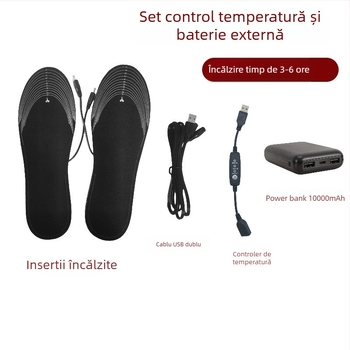 Tălpi electrice încălzite din EVA, talpă întreagă, cu posibilitate de tăiere, unisex, personalizabile