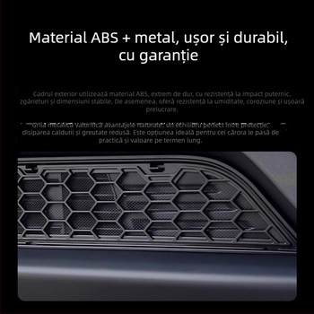 Tesla Model Y Noua versiune Plasă anti-țânțari pentru capotă și protecție a intrării de aer (ABS)