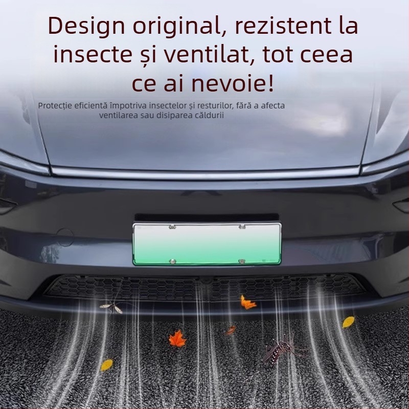 Tesla Model Y Noua versiune Plasă anti-țânțari pentru capotă și protecție a intrării de aer (ABS)