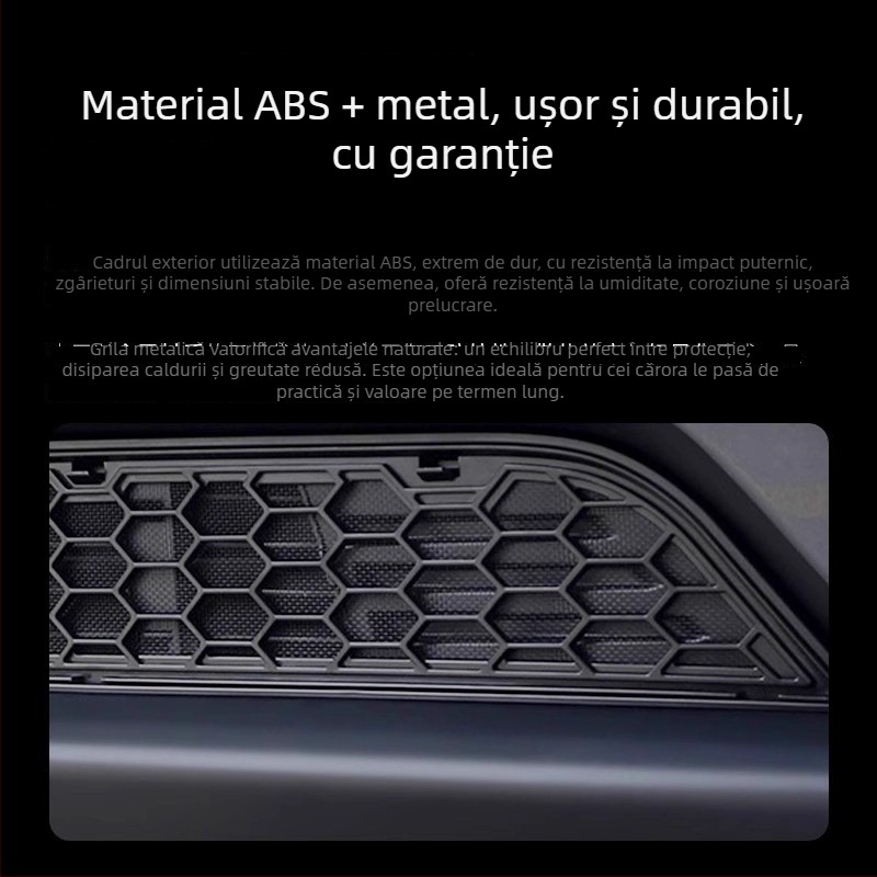 Tesla Model Y Noua versiune Plasă anti-țânțari pentru capotă și protecție a intrării de aer (ABS)