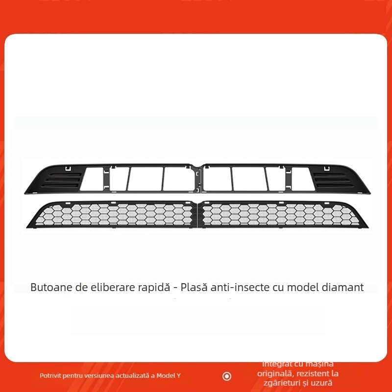 Tesla Model Y Noua versiune Plasă anti-țânțari pentru capotă și protecție a intrării de aer (ABS)