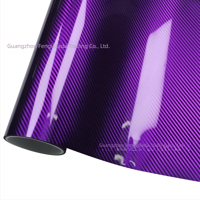 Film pentru oglinda interioară, material PET, aspect carbon look 6D, finisaj metal electroplacat