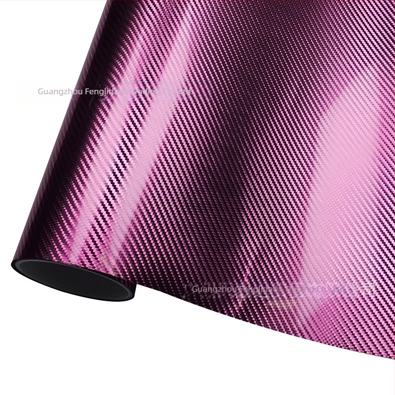 Film pentru oglinda interioară, material PET, aspect carbon look 6D, finisaj metal electroplacat