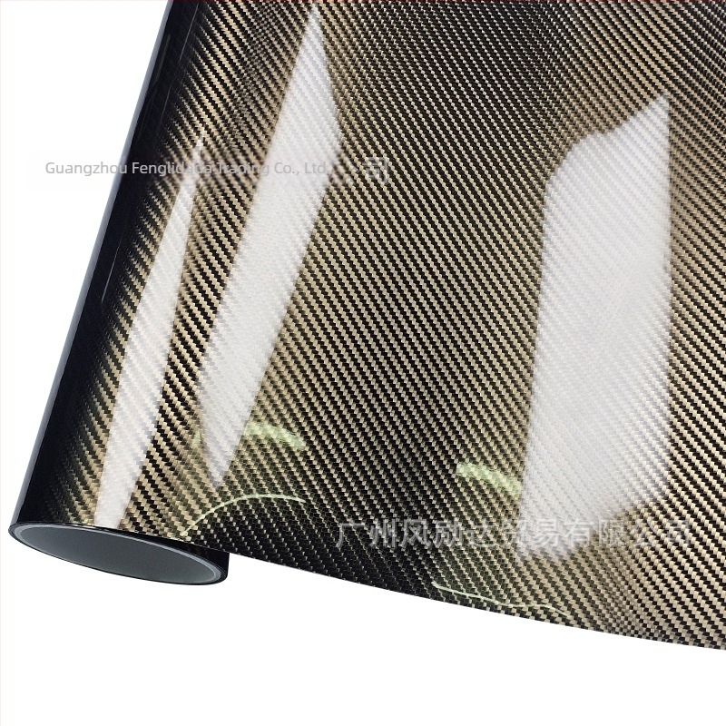 Film pentru oglinda interioară, material PET, aspect carbon look 6D, finisaj metal electroplacat