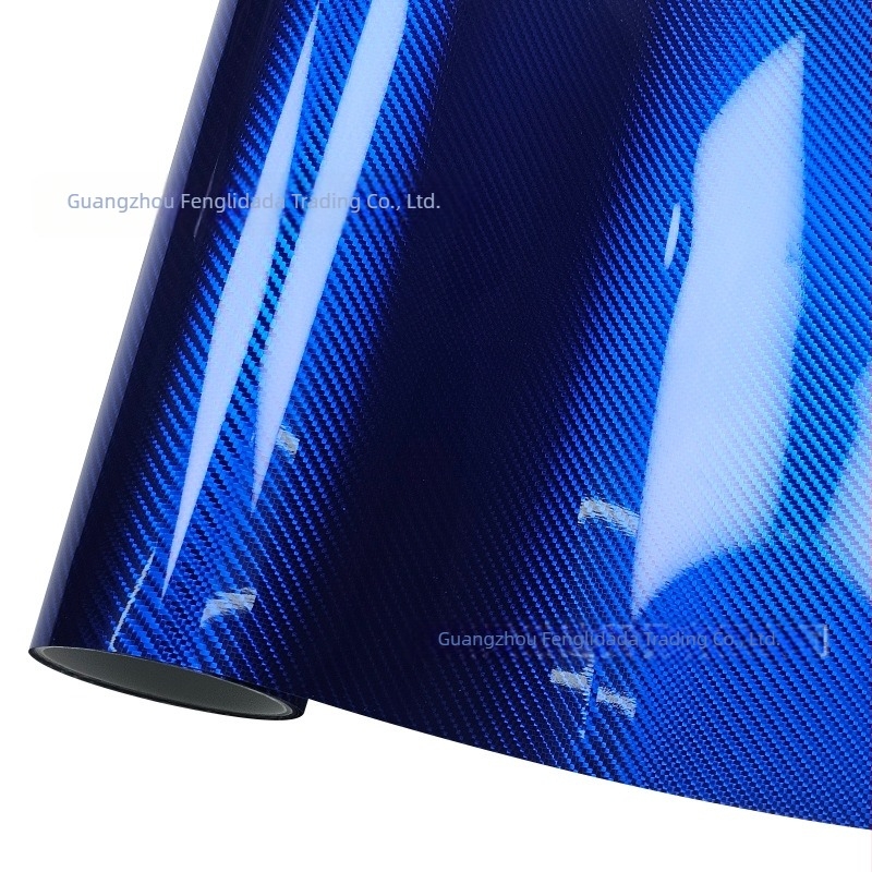 Film pentru oglinda interioară, material PET, aspect carbon look 6D, finisaj metal electroplacat