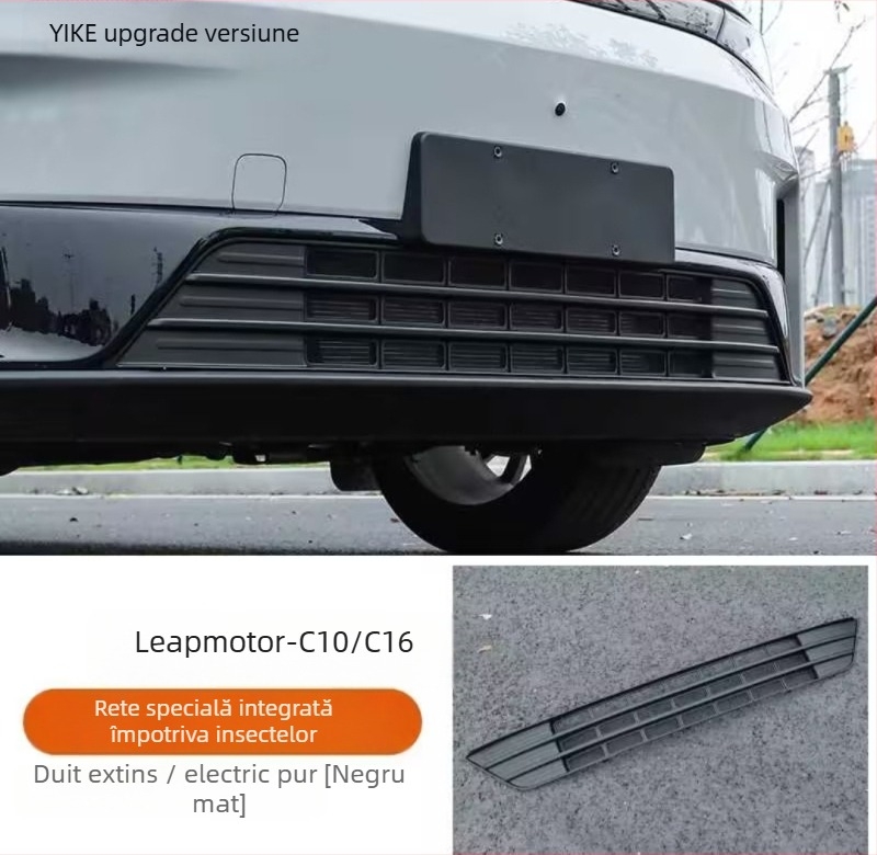 Capac protecție grilă radiator din oțel inoxidabil cu plasă anti-insecte frontală, compatibil Leapmotor C16C10
