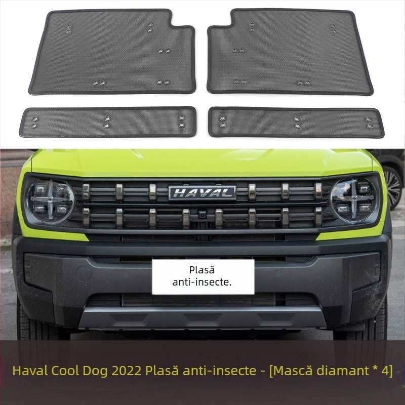 Plasă anti-insecte pentru grila centrală a radiatorului auto (Material: King Kong net; Brand: Yufuhua; Durata de viață: 10000)