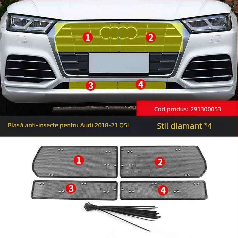 KUST Q5L/Q5 Plasă de protecție față pentru radiator și condensator – protecție împotriva insectelor și prafului