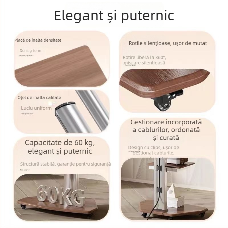 Suport pentru televizor pentru ecran plat cu suport pentru monitor, compatibilitate universală