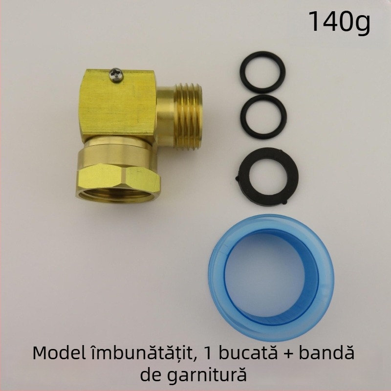 Conector unghiular pivotant din alamă, 90°, marcă Zhejiang