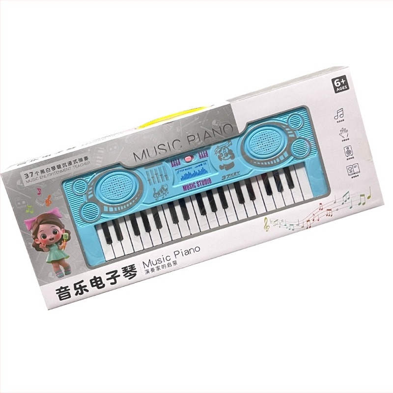 Pian electronic pentru copii - jucărie organă multifunctională, din plastic, potrivit pentru 4–6 ani, funcții interactive pentru coordonarea mână-ochi și comunicarea părinte-copil