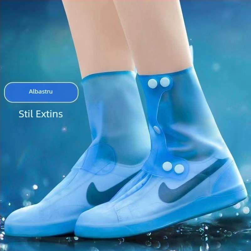 Protecții pentru încălțăminte din PVC impermeabile pentru adulți - groase, înalte, anti-murdărie