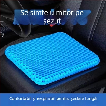 Perna de gel cu celule hexagonale pentru răcire — respirabilă, potrivită pentru scaune auto și birou, umplere TPE, husă PVC, stil modern minimalist