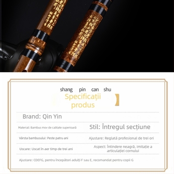 Flaut din bambus — pentru începători adulți, în cheie G, nivel de performanță