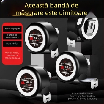 Bandă de măsurat – construcție îngroșată, rezistentă la uzură, blocare automată, ABS material, domeniu de măsurare 25