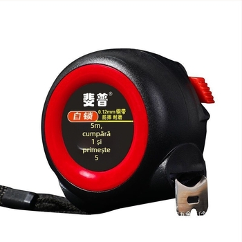 Bandă de măsurat – construcție îngroșată, rezistentă la uzură, blocare automată, ABS material, domeniu de măsurare 25