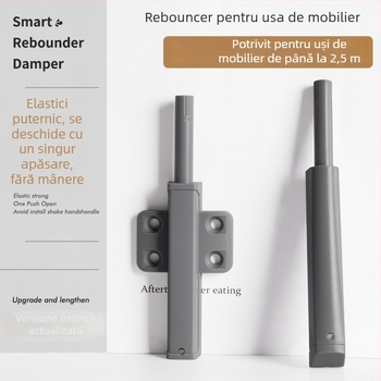 Dispozitiv robust pentru revenire ușă garderob – construcție din plastic; brand Turuibao; model Large elastic Press; potrivit pentru uși, garderobe și mobilier; stil modern simplu
