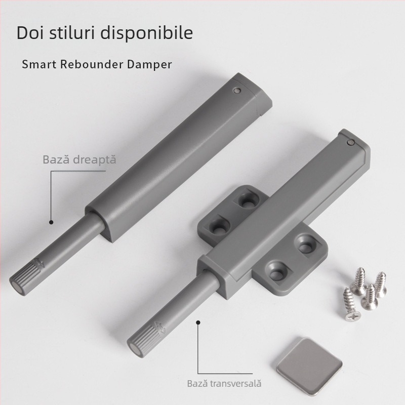 Dispozitiv robust pentru revenire ușă garderob – construcție din plastic; brand Turuibao; model Large elastic Press; potrivit pentru uși, garderobe și mobilier; stil modern simplu
