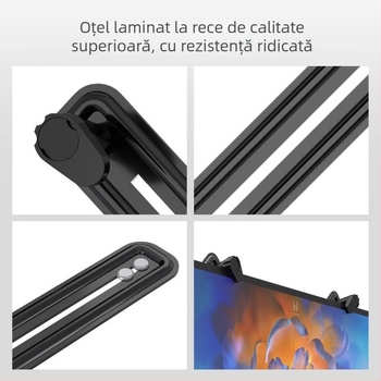 Suport rotativ pentru monitor WK003, oțel laminat la rece, 5 kg, adaptor spate VESA